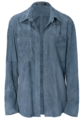 Buttonless Suede Jacket