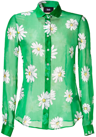 D&G Printed Silk Shirt