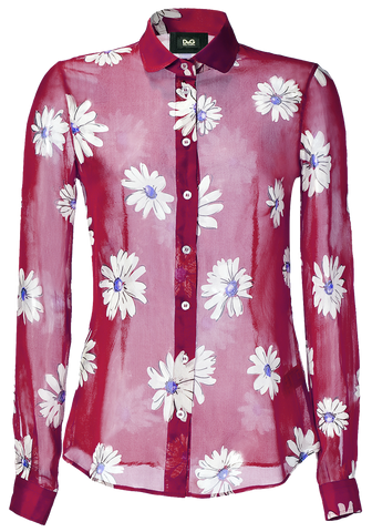 D&G Printed Silk Shirt