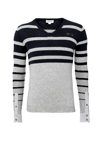 Stripe V-Neck Jumper